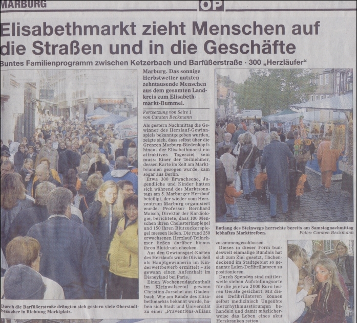 Oberhessiche
                Presse 11.10.2004, von Carsten Beckmann