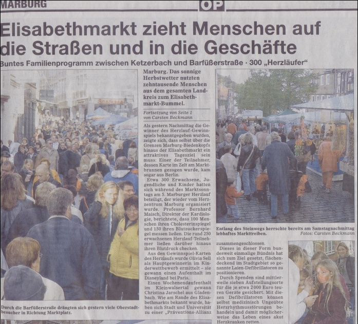 Oberhessiche
                Presse 11.10.2004, von Carsten Beckmann